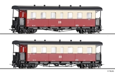 Tillig 13995 - H0m - 2-tlg. Set Personenwagenset KB4i, DR, Ep. IV